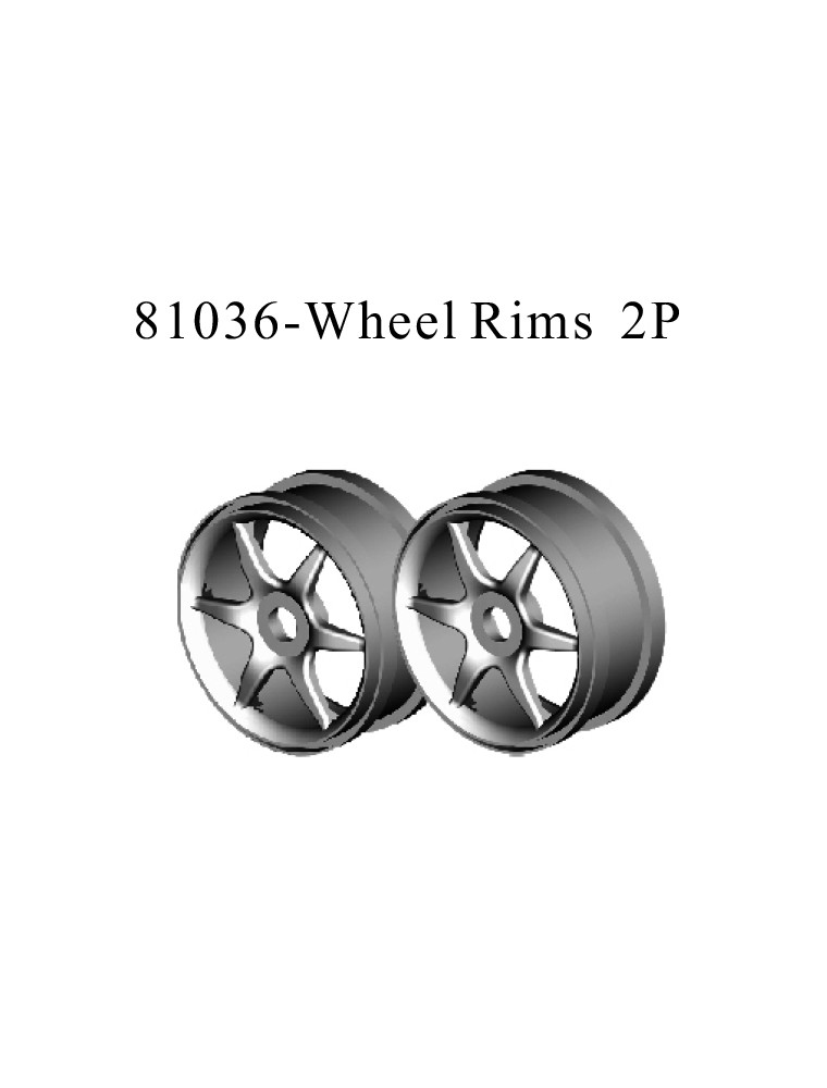 RADIOKONTROL - RK Wheel rims (optional) 2 pc