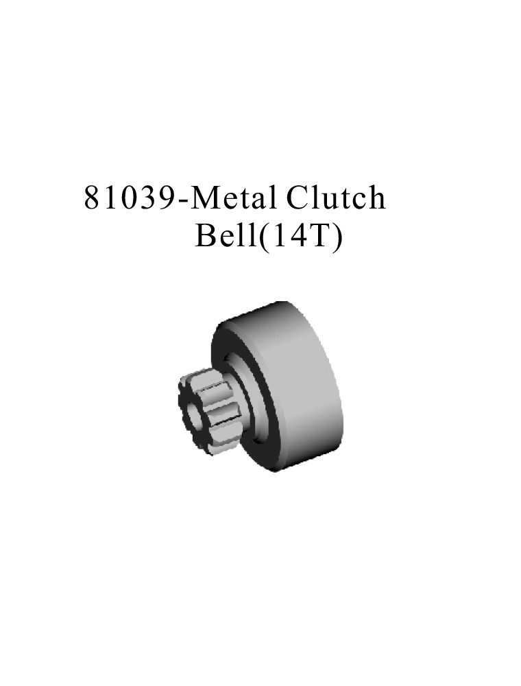 RADIOKONTROL - RK Metal Clutch Bell (14 T)