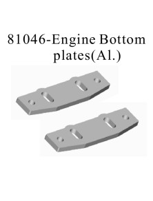 RADIOKONTROL - RK Engine bottom plates aluminium