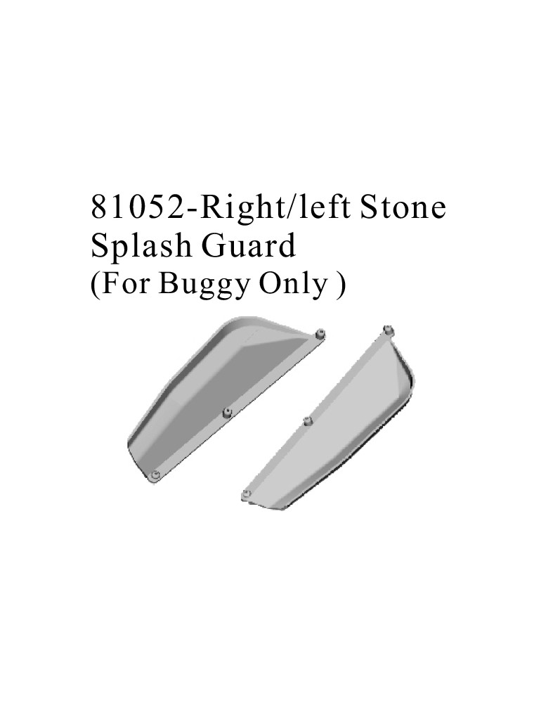 RADIOKONTROL - RKO RIGHT/LEFT STONE SPLASH GUARD