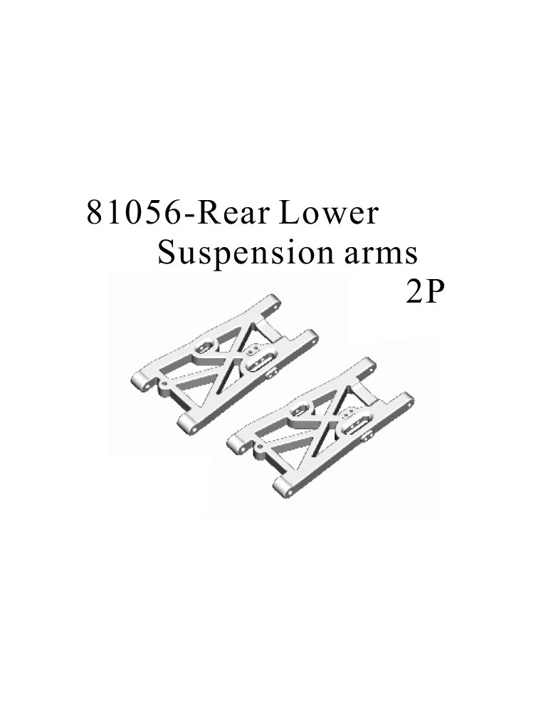 RADIOKONTROL - RK Rear Lower Suspension Arms (2 P.)