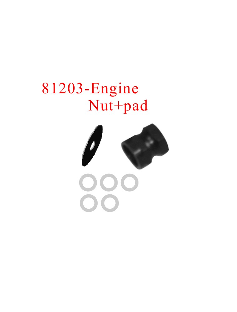 RADIOKONTROL - RK Engine nut+pad