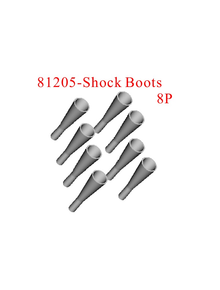 RADIOKONTROL - RK Shock boots (4 pc)