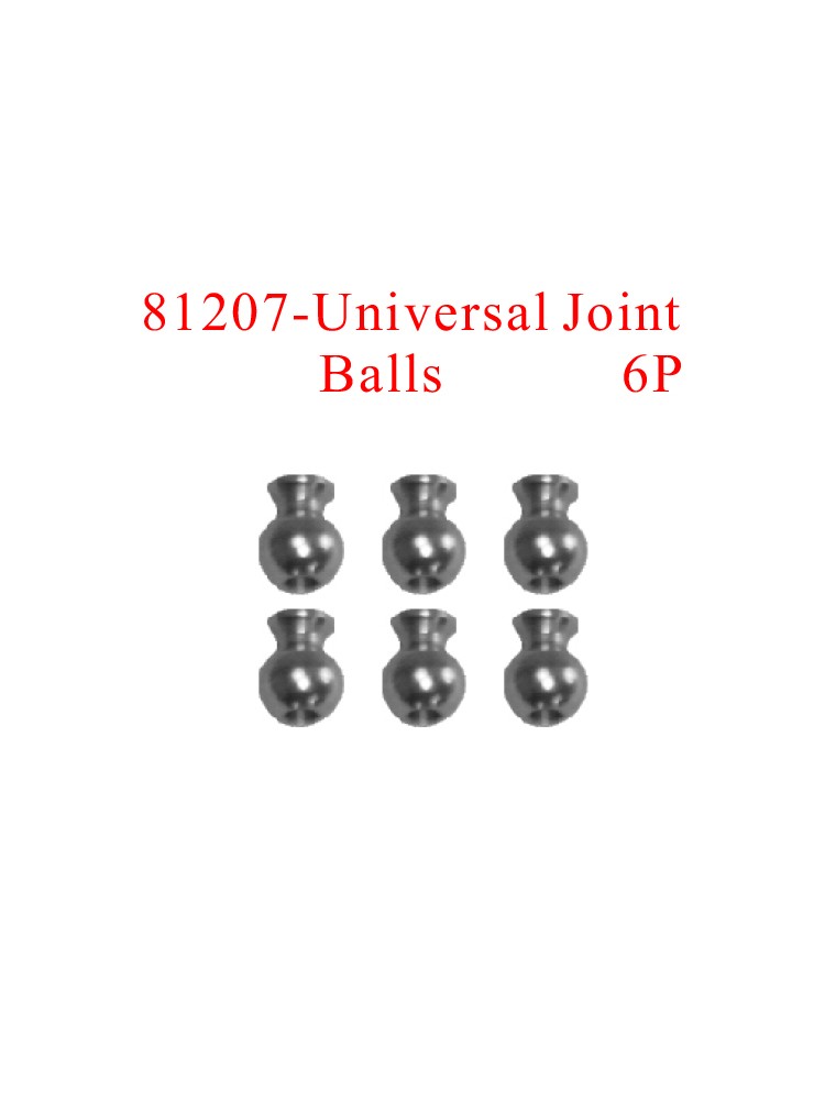 RADIOKONTROL - RK Universal joint balls (6 pc)