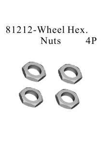 RADIOKONTROL - RK Wheel hex. nuts (4 pc)