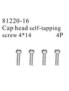 RADIOKONTROL - RK Cap head self-tapping screw 4*14 (4 pc)