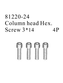 RADIOKONTROL - RK Column head hex. screw 3*14 (4 pc)