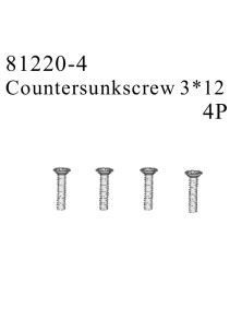 RADIOKONTROL - RK Countersunk screw 3*12 (4 pc)