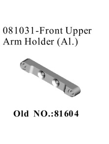 RADIOKONTROL - RK Front upper arm holder aluminium