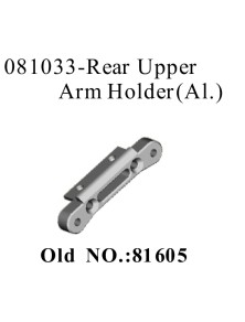 RADIOKONTROL - RK Rear upper arm holder aluminium