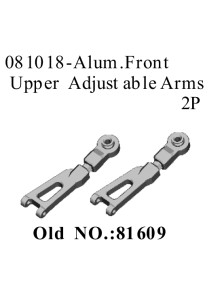 RADIOKONTROL - RKO ALLUM. FRONT UPPER ADJUSTABLE ARMS