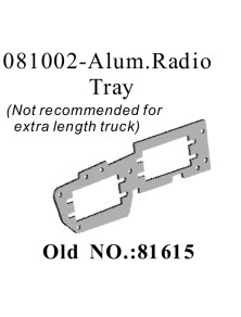 RADIOKONTROL - RK Aluminium radio tray