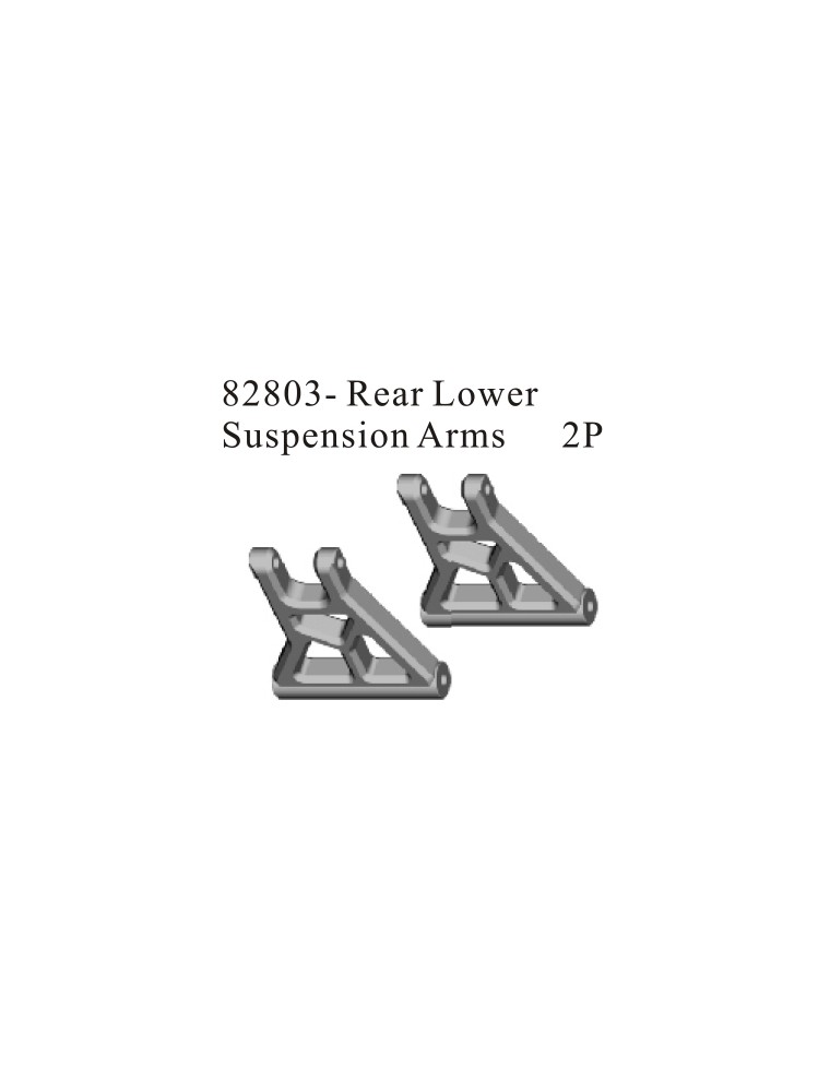 RADIOKONTROL - RKO REAR LOWER SUSPENSION ARMS