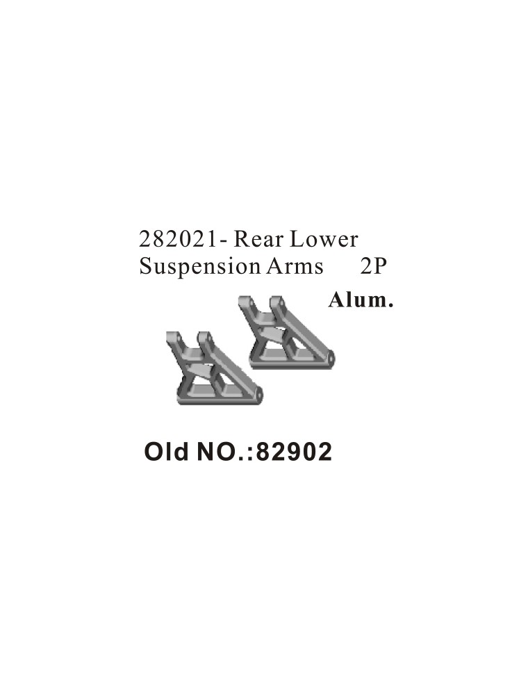 RADIOKONTROL - RK Aluminium rear lower suspension arms (2 pc)