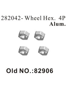 RADIOKONTROL - RKO ALLUM. WHEEL HEX 4PZ