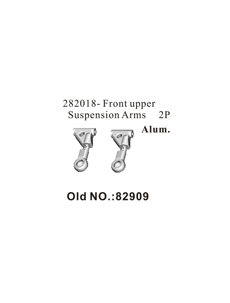 RADIOKONTROL - RK Aluminium front upper suspension arms (2 pc)