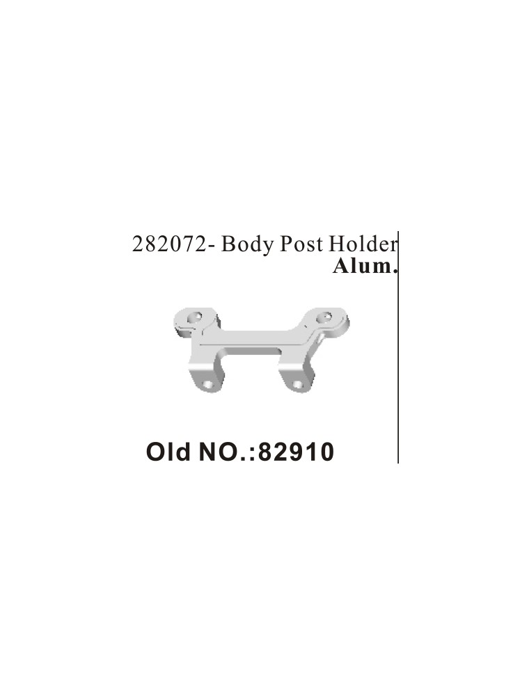 RADIOKONTROL - RK Aluminium body post. holder