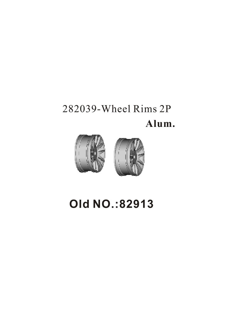 RADIOKONTROL - RK Wheels rims (2 pc) alim.