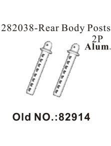 RADIOKONTROL - RK Aluminium rear body post. (2 pc)