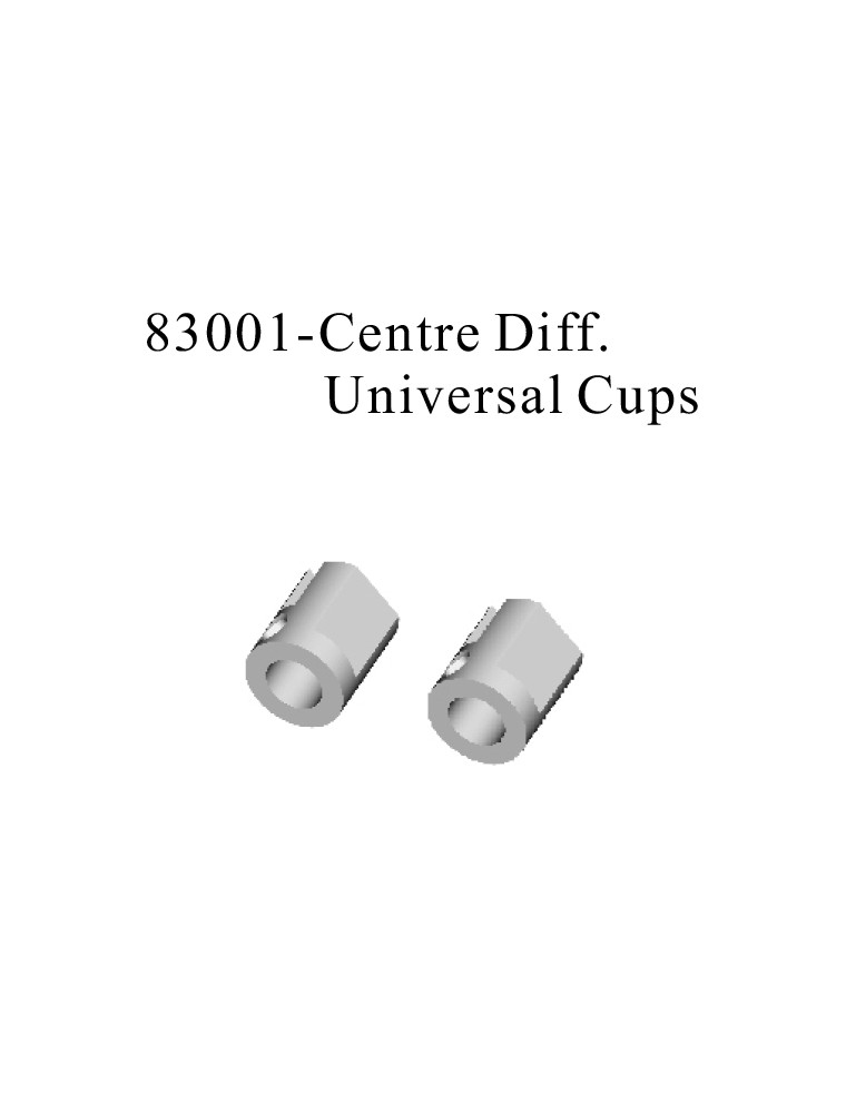 RADIOKONTROL - RK Centre diff. universal cups