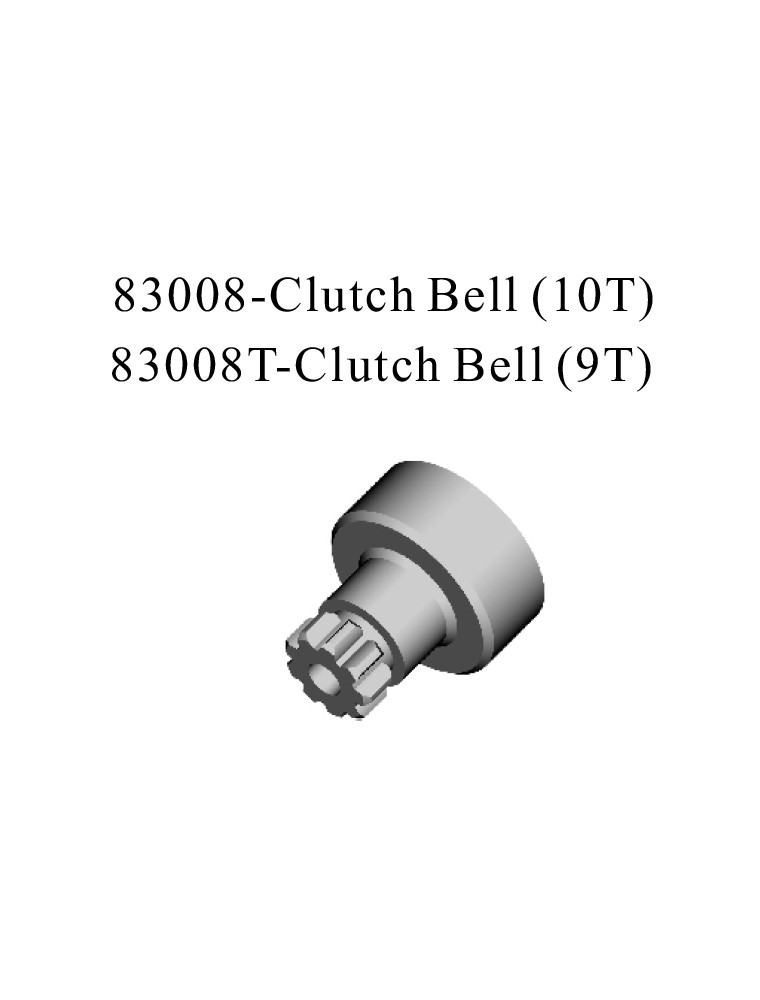 RADIOKONTROL - RK Clutch bell (10T)