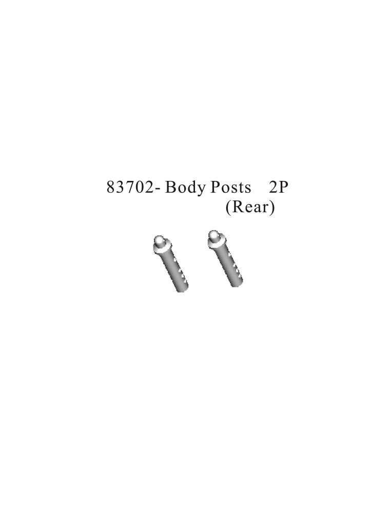 RADIOKONTROL - RK Body post. (R) 2 pc