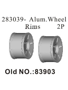 RADIOKONTROL - RK Aluminium Wheels Rims 2 pc.