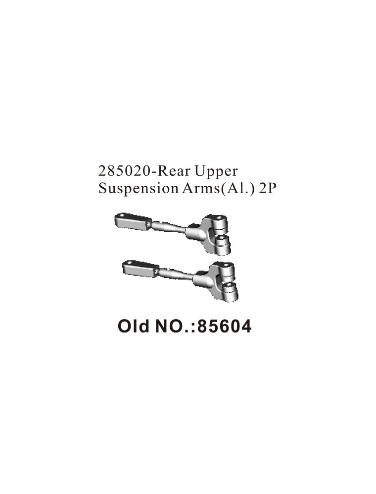 RADIOKONTROL - RK Rear upper suspension arms aluminium (2 pc)