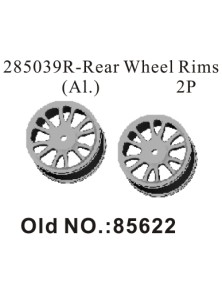 RADIOKONTROL - RK Rear wheel rims aluminium (2 pc)