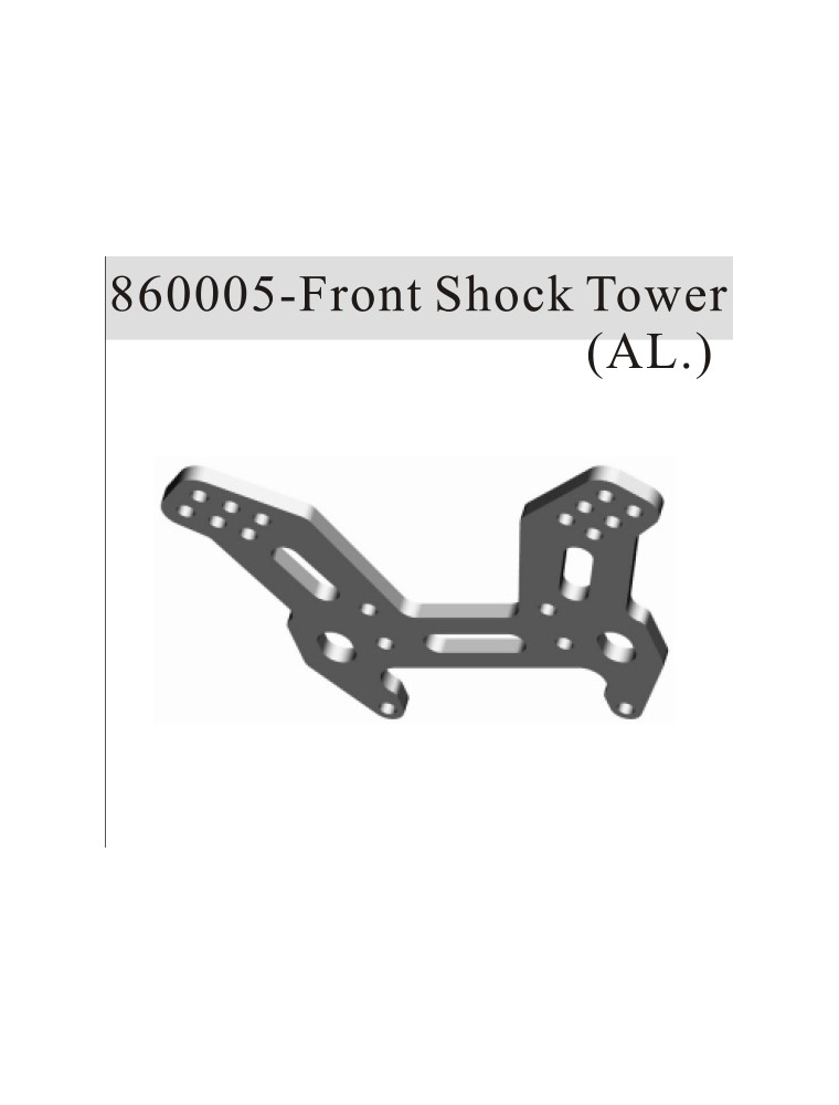 RADIOKONTROL - RK Front shock tower aluminium