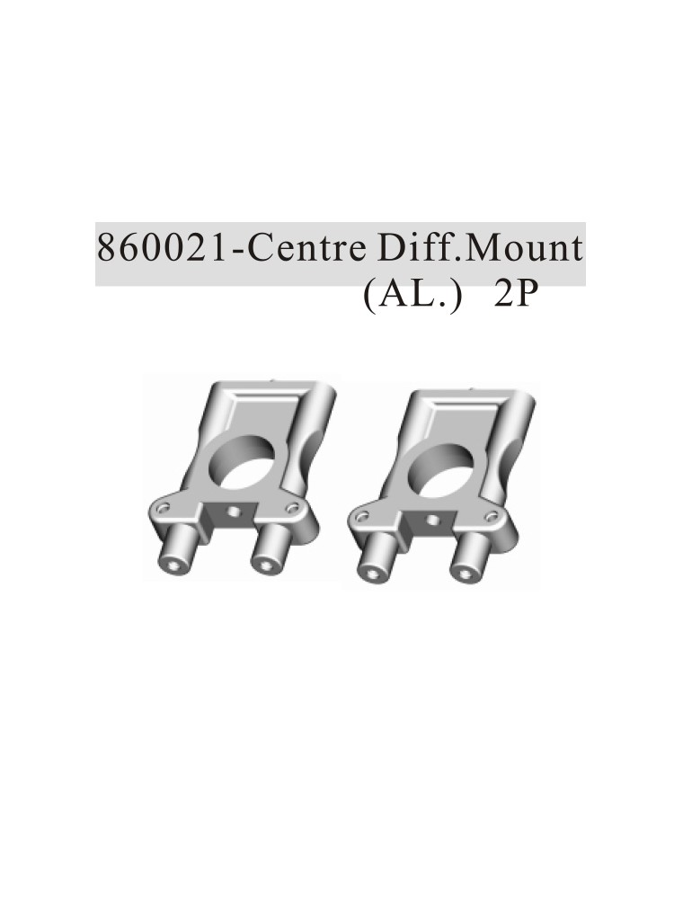 RADIOKONTROL - RK Centre diff. mount aluminium