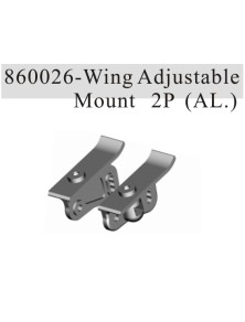 RADIOKONTROL - RK Wing adjustable mount aluminium