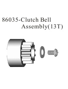 RADIOKONTROL - RK Clutch bell 13T