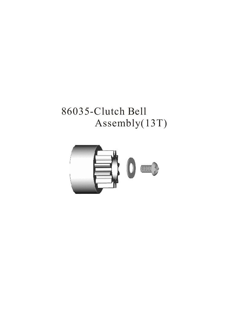 RADIOKONTROL - RK Clutch bell 13T