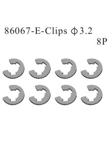 RADIOKONTROL - E-Clips 3.2mm (8)