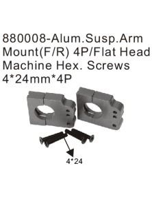 RADIOKONTROL - RK Aluminium front/rear suspension arm mount (2pc)