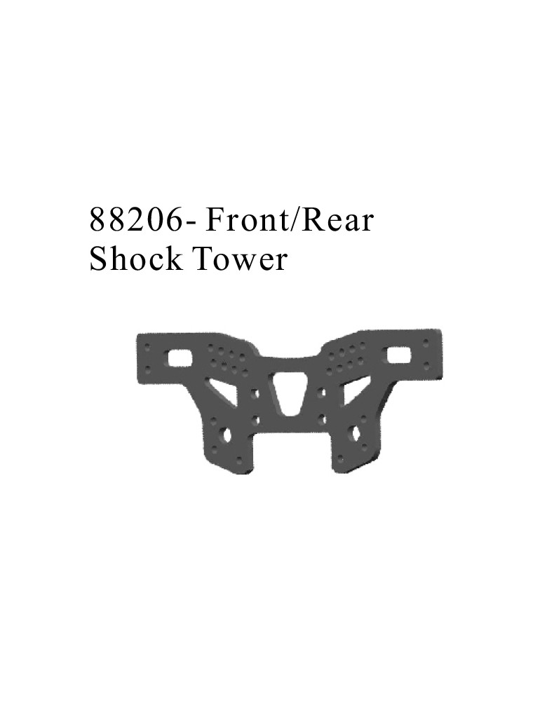 RADIOKONTROL - RK Front/rear shock tower