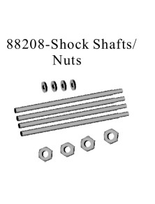 RADIOKONTROL - RK Shock shafts/nuts