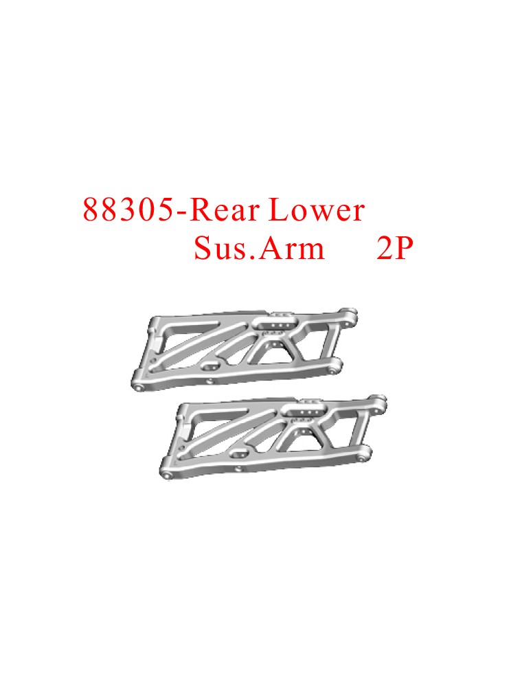 RADIOKONTROL - RK Rear Lower Susp. Arm (2 P.)