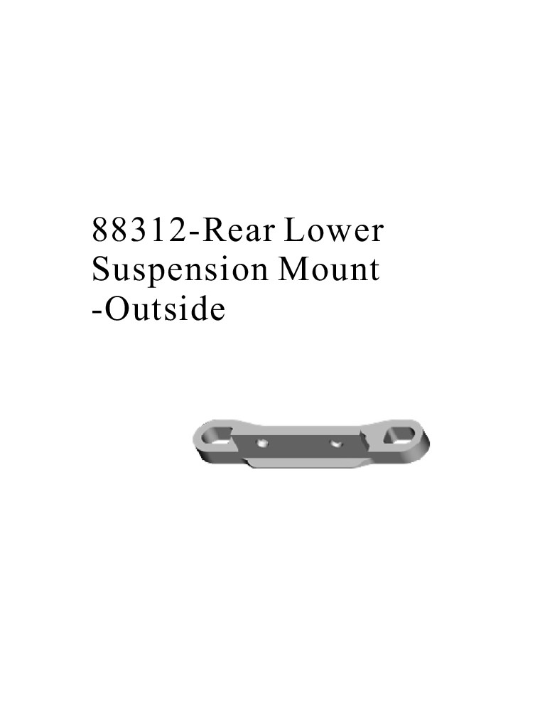 RADIOKONTROL - RKO REAR LOWER SUSP. MOUNT OUTSIDE