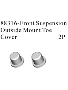 RADIOKONTROL - RK Front suspension outside mount toe cover (2 pc)