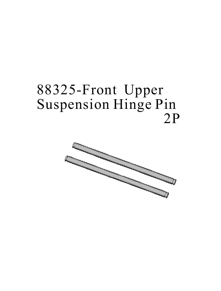 RADIOKONTROL - RKO FRONT UPPER SUSPENSION HINGE PIN 4x43mm