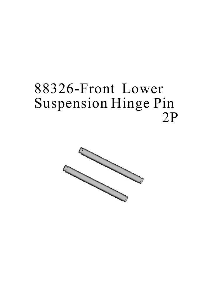 RADIOKONTROL - RKO FRONT LOWER SUSPENSION HINGE PIN 4x67mm