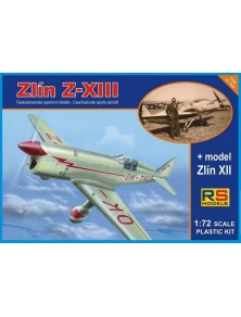 RS MODELS - 1/72 Zlin-XIII + Zlin XII.102 (3 decal v. for Czech) Photoetched Parts + Resin parts