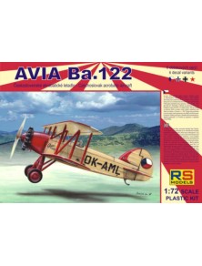 RS MODELS - 1/72 Avia Ba.122 with Castor, Pollux (6 decal v. for Czech, Luftwaffe, Slovakia, USSR) Photoetched Parts + Resin par