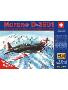 RS MODELS - 1/72 Morane D-3801 (3 decal v. for Switzerland)