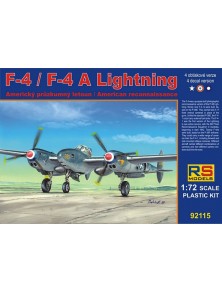 RS MODELS - 1/72 F-4/F-4A Lightning 4 decal v. for USA, France, Australia with resin parts