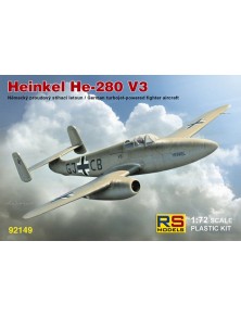 RS MODELS - 1/72 Heinkel He-280 with HeS engine (3 decal v. for Luftwaffe)