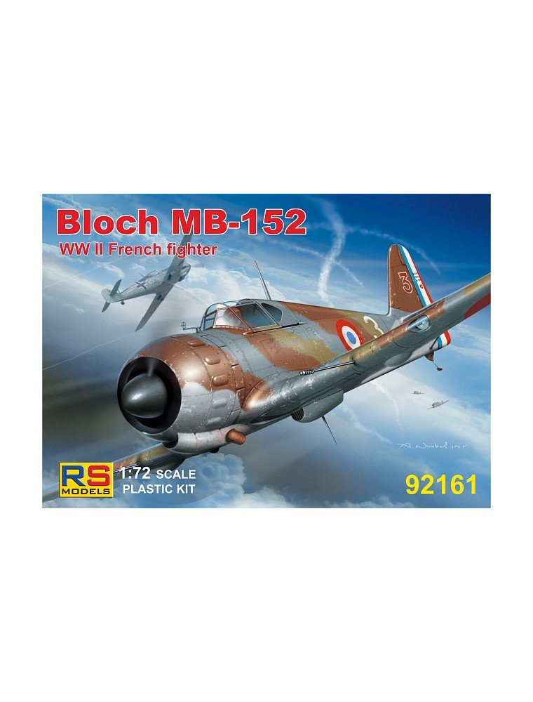 RS MODELS - 1/72 Bloch MB-152 4 decal v. for France with resin parts