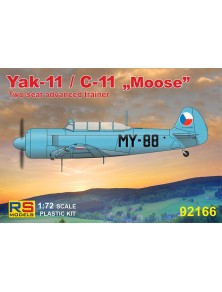 RS MODELS - 1/72 Yak-11 / C-11 "Moose" (4 decal v. for USSR, Hungarian, Poland, Mali)